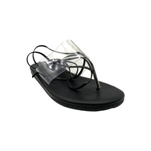 Ancient Greek Women's Eygenia Sandal Clear/Black - Medium